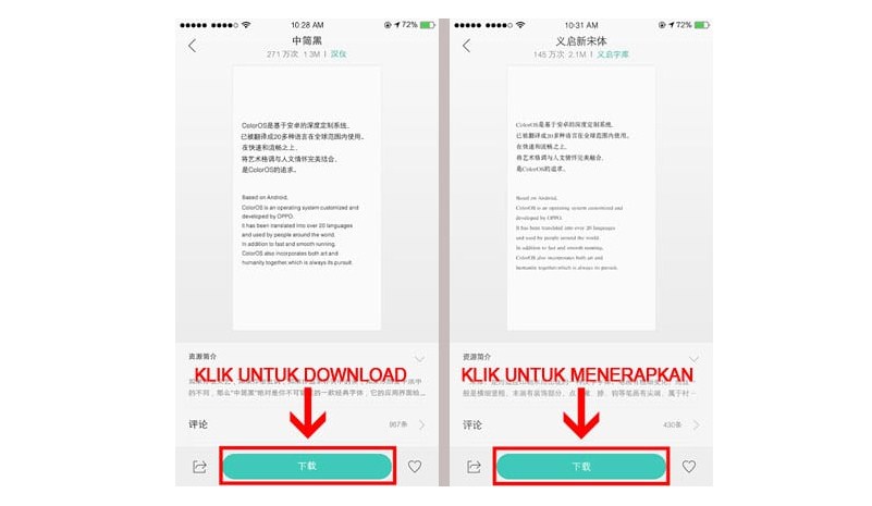cara ganti font oppo a5s