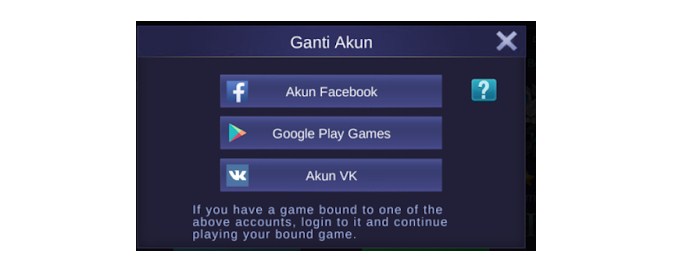 cara mengembalikan akun mobile legends tertimpa