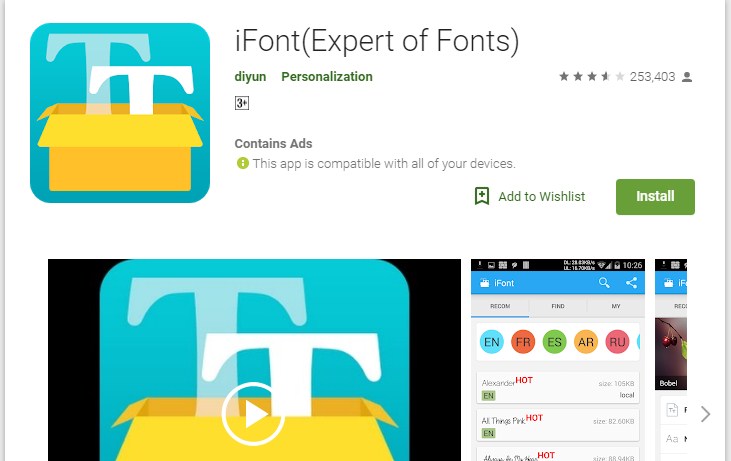 ganti font oppo a5s tanpa root