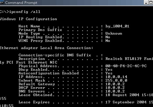 cara melihat ip laptop dengan cmd