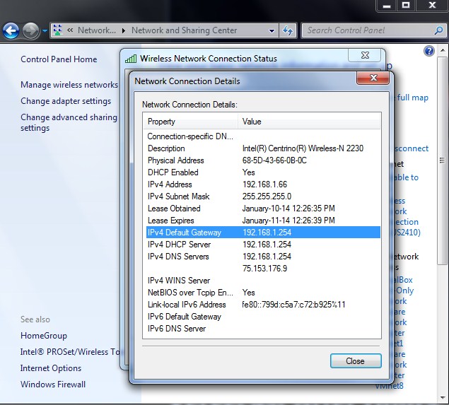 cara melihat ip laptop