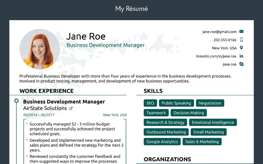 aplikasi membuat cv yang menarik