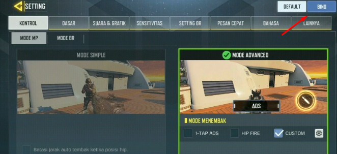 bind akun call of duty mobile