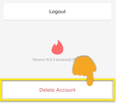 cara hapus akun tinder