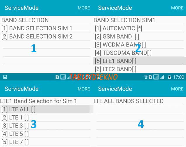 cara kunci sinyal 4g samsung