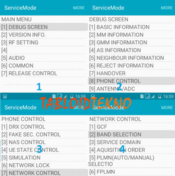 cara lock 4g lte samsung