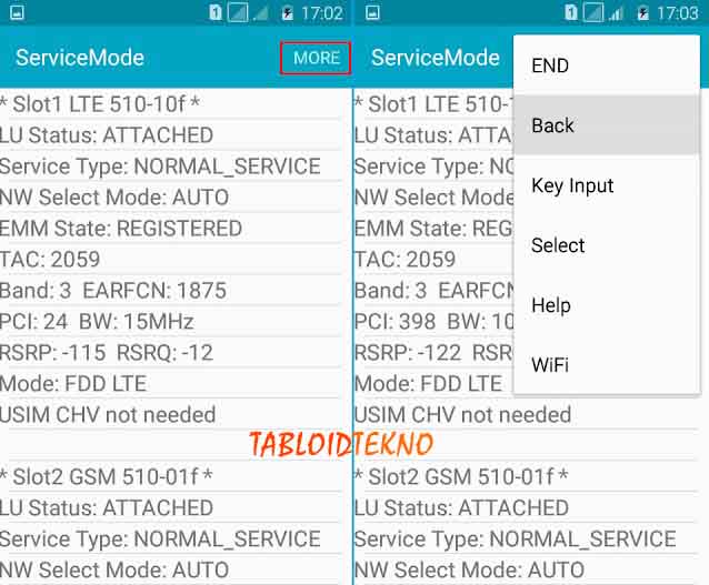 cara lock 4g samsung