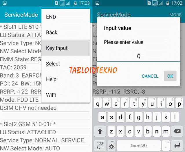 cara lock sinyal 4g samsung