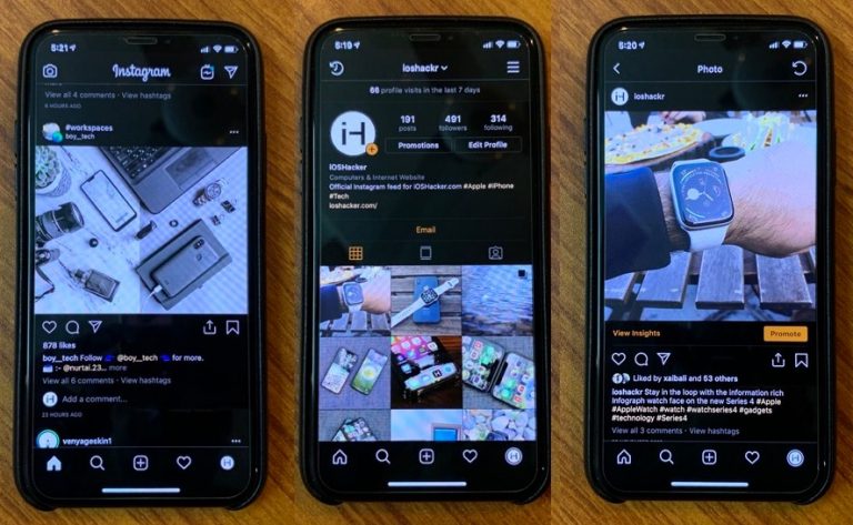 cara mengubah tampilan instagram menjadi hitam