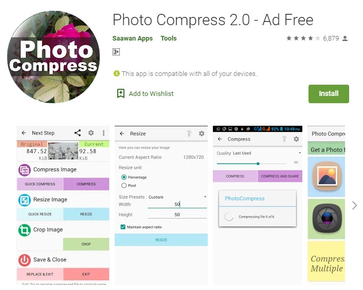 kompress foto android