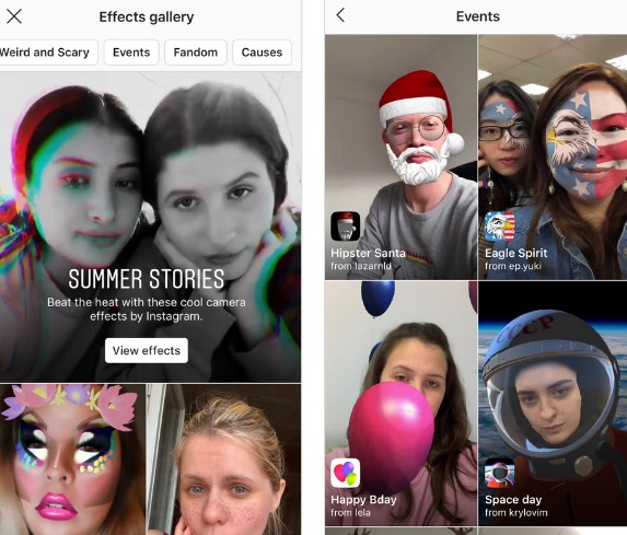 cara menambahkan efek baru di instagram