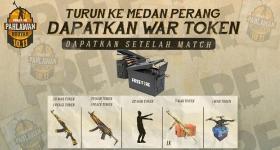 cara mendapatkan token ammo box peace emblem ff