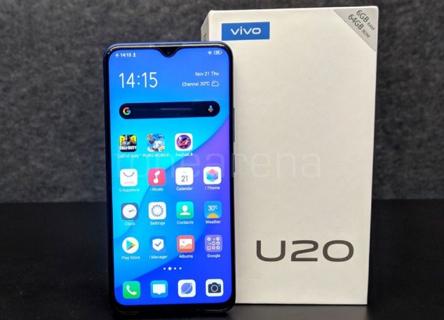 cara screenshot vivo u20