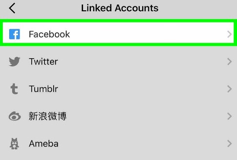 cara masuk instagram dengan facebook
