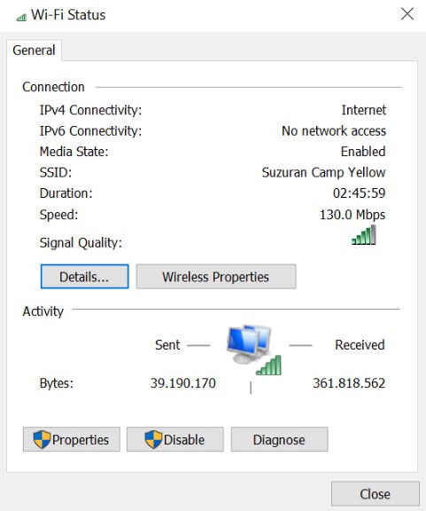 windows 10 mobile hotspot no internet