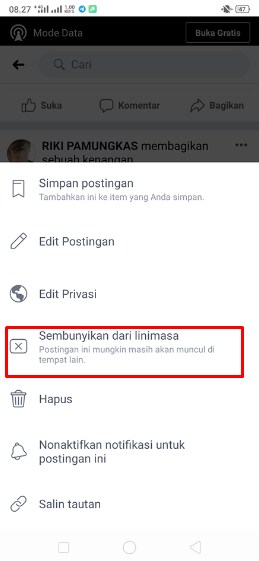 cara sembunyikan foto facebook